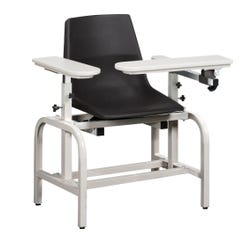 Clinton Industries Standard Lab Series Blood Drawing Chair, 20-Inch Seat Height, No Padded Flip Arms