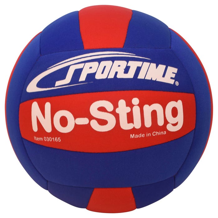 Sportime No-Sting Volleyball, 8 Ounces, Red/Blue