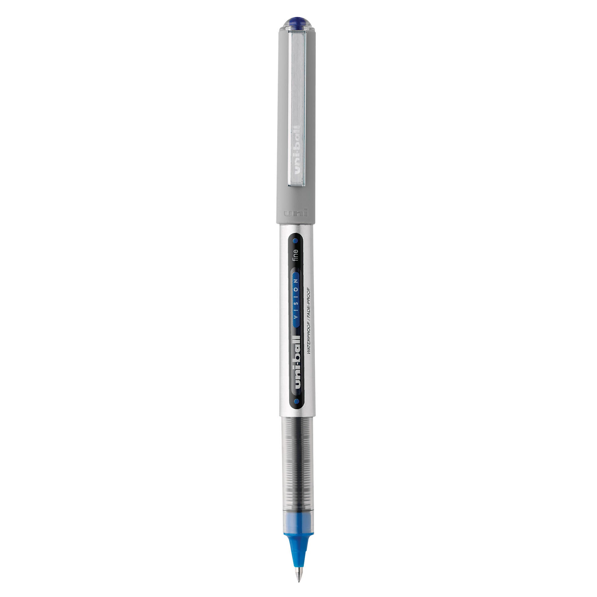 uniball Vision Stick Roller Ball Pen, 0.7 mm Fine Tip, Blue 002829