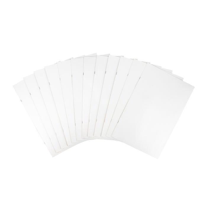 School Smart Bright Blank Books, 5-1/2 x 8-1/2 Inches, White, 16 Sheets, Pack of 12