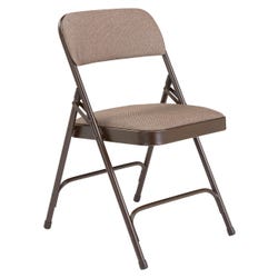 National Public Seating 2200 Premium Upholstered Folding Chair, Russet Walnut, Set of 4 2051320