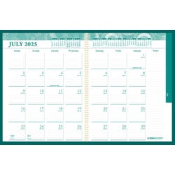 House of Doolittle Academic Weekly/Monthly MonoBright Calendar Planner, Bright Green, July 2025-June 2026, 8-1/2 x 11 Inches 2150685