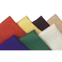 Thompson Decorator Burlap Sheets, 12 x 18 Inches, Assorted Colors, Set of 6