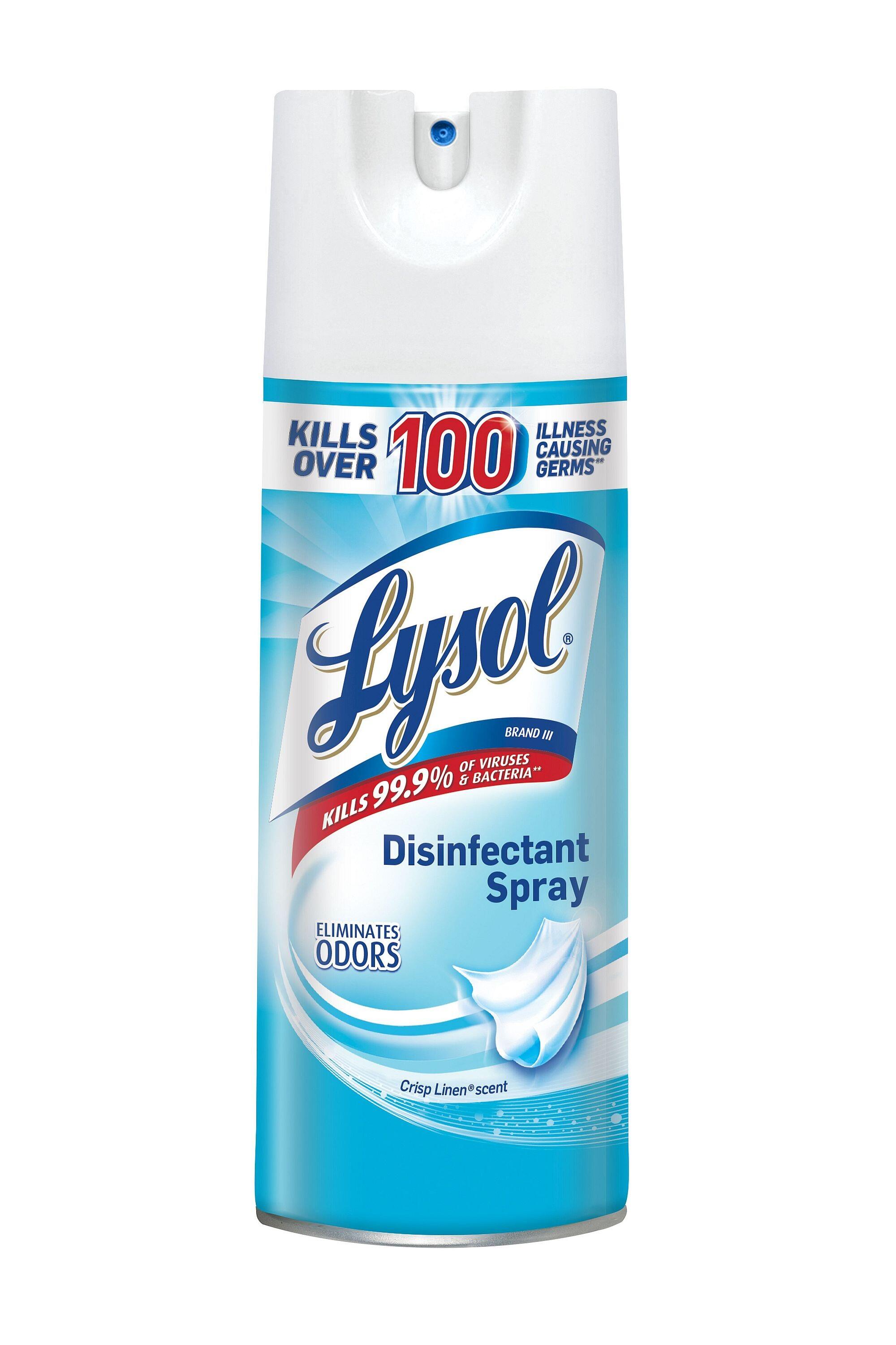 Image for Lysol Disinfectant Spray, 12.5 Ounce, Crisp Linen, Pack of 12 from School Specialty
