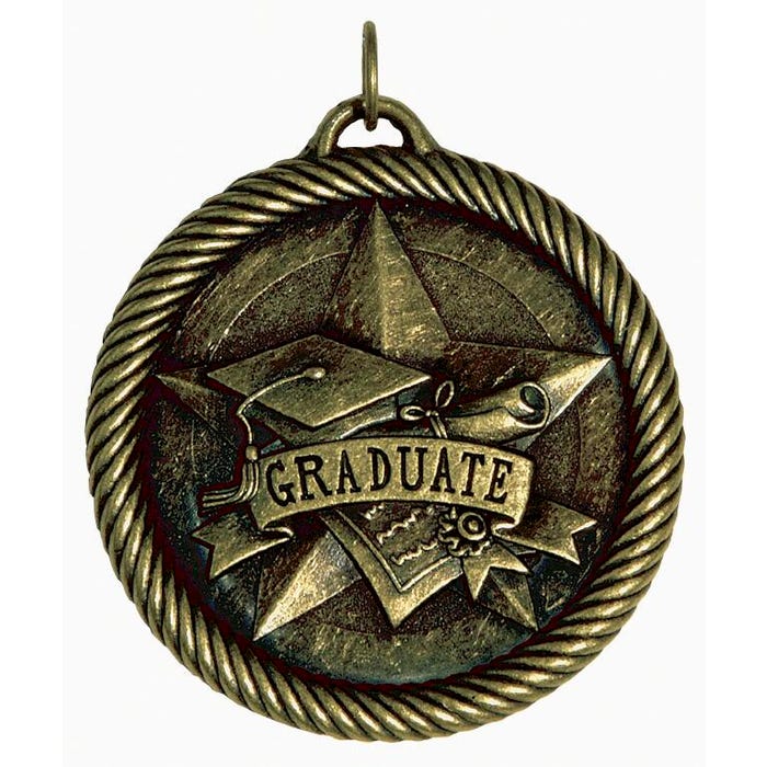 Hammond & Stephens Graduate Value Medal, 2 Inches, Gold