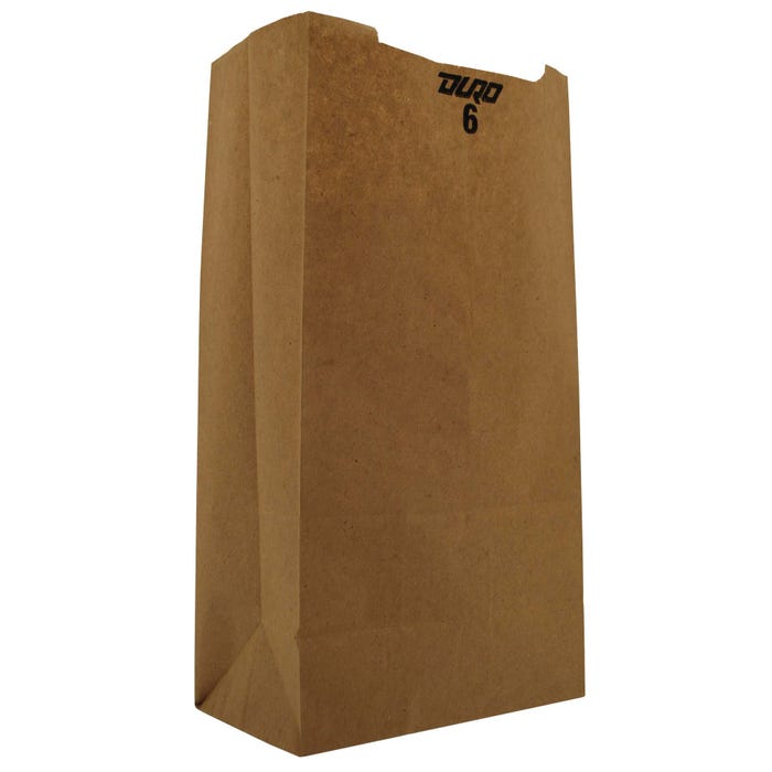 Interplast Paper Bag, 6 Pound Capacity, Kraft, Pack of 500