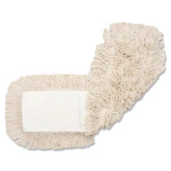 Genuine Joe Disposable Dust Mop Refill, 5 x 48 Inches, Natural, Pack of 12