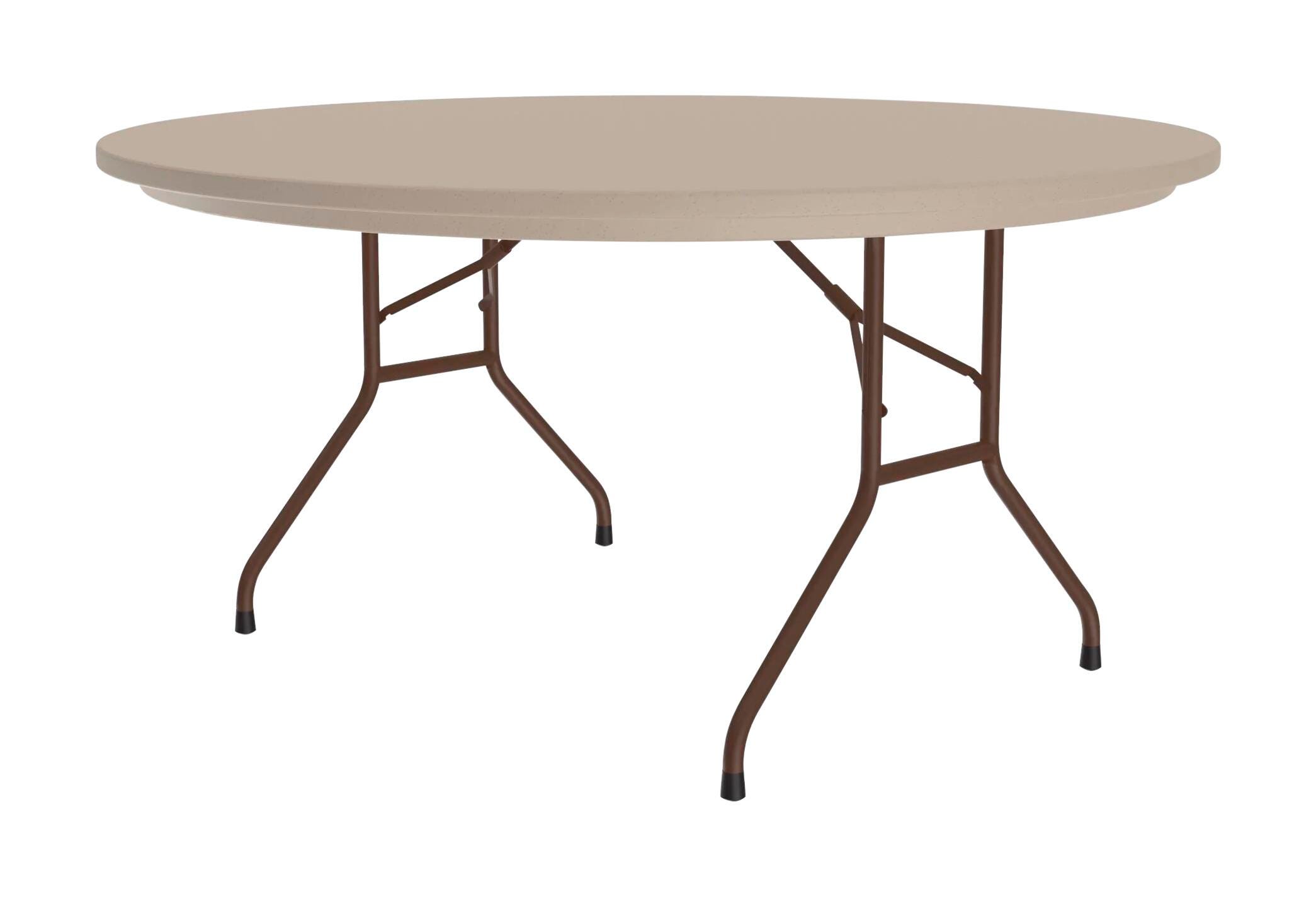 Correll Heavy Duty Commercial Folding Table, Round, Blow-Molded Plastic 4001439