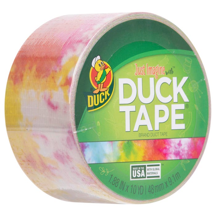 Duck Tape Brand Printed Duct Tape, 1.88 Inch x 10 Yards, Tie Dye