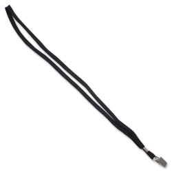 Advantus Lanyards w/ Badge Clip, Breakaway FTR, 36 Inches, Pack of 24, Black