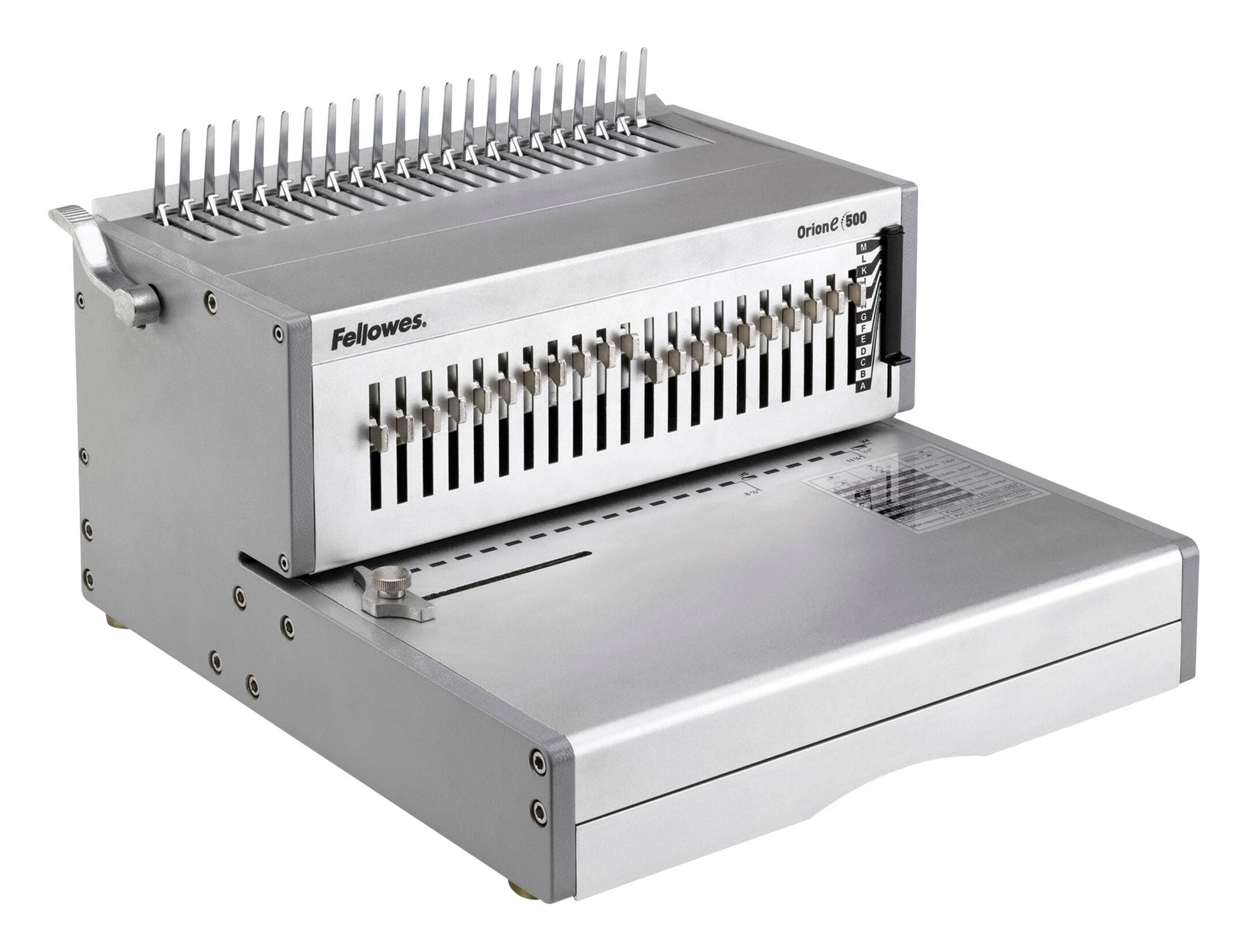 Fellowes Orion E 500 Electric Comb Binding Machine, Item 2021494