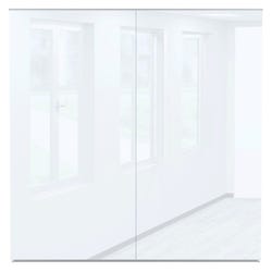 MooreCo Office Glass Wall Panel, 8 x 8 Feet 2028782