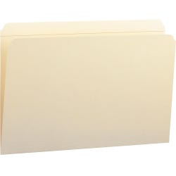 Smead Reinforced File Folder, Legal Size, Straight Cut Tabs, Manila, Pack of 100