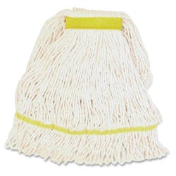 Genuine Joe Synthetic Blend Narrow Band Small Mophead, White