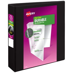 Avery Durable View Binder with Slant Ring, 3 Inch, Black