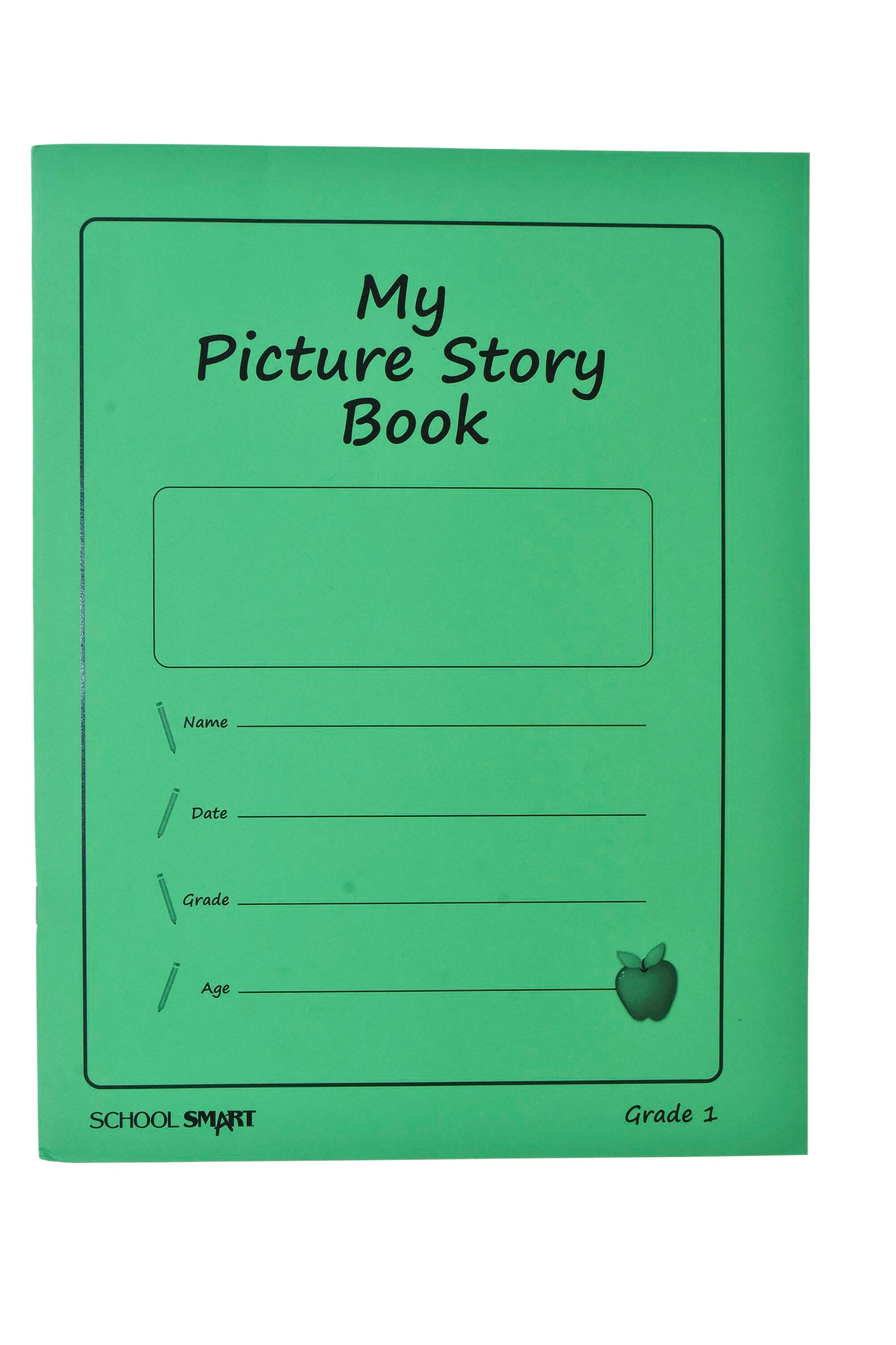 School Smart My Picture Story Book, Grade 1, 5/8 Ruled, 8-1/2 x 11 Inches 2092042