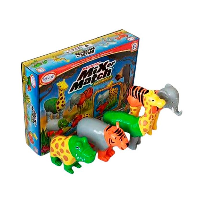 Popular Playthings Mix or Match Animals, Jungle Animals, Set of 16