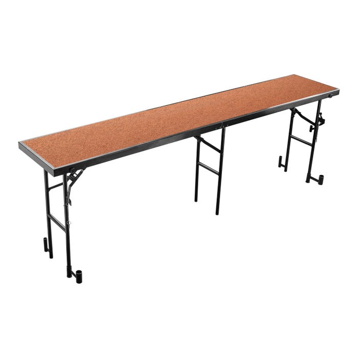 National Public Seating Straight Standing Choral Riser with Hardboard Surface, 96 x 18 x 32 inches