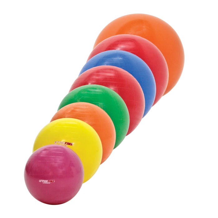 Gymnic Physio-Gymnic Balance Therapy Ball, Assorted Size, Assorted Color, Pack of 11, Vinyl Heavy Duty