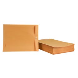 School Smart Kraft Envelope with Clasp, 12 x 15-1/2 Inches, Pack of 100 2013902