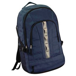 High School Style Backpack with Webbing, Navy