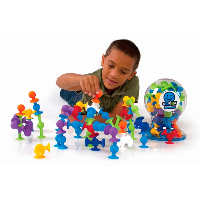 Fat Brain Toys Squigz Deluxe Set, 50 Pieces