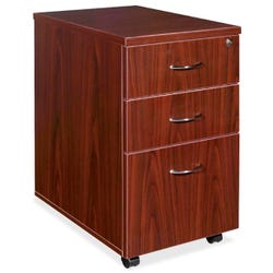 Classroom Select Laminate Mobile 3 Drawer Pedestal, 15-3/4 x 22 x 28-5/8 Inches, Mahogany 1563911