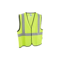 Global Industrial Solid Polyester Safety Vest, Small/Medium, Lime 2214707