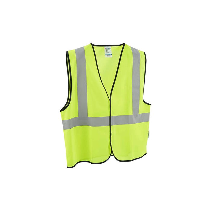 Global Industrial Solid Polyester Safety Vest, Small/Medium, Lime