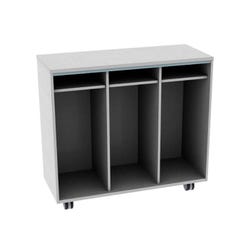Fleetwood Designer 2.0 Cabinet Floor Cushion Storage Cabinet, 32-1/2 x 20 x 44 Inches, No Door, Laminate Back 4001682