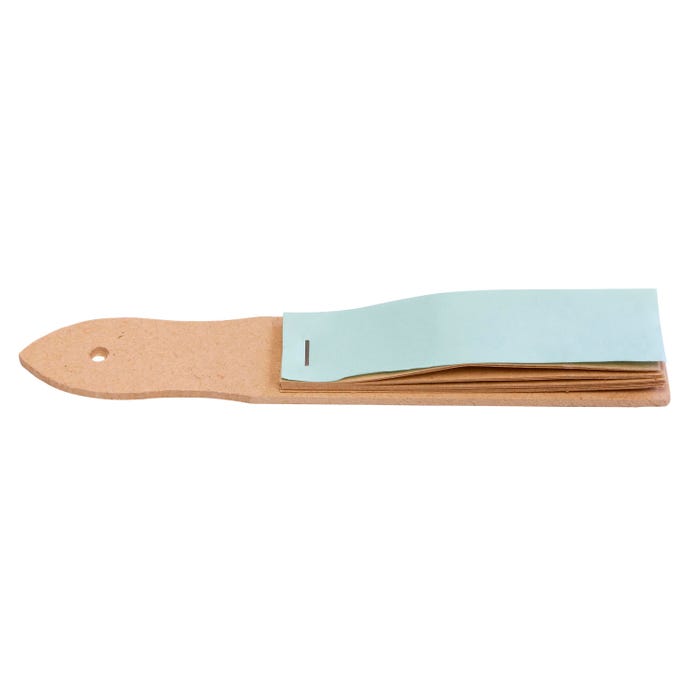 Jack Richeson Sandpaper Block with Wood Handle, Brown, Pack of 12
