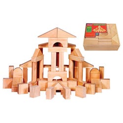 Melissa & Doug Standard Unit Blocks, 60 Solid Wood Pieces, Item Number 079597