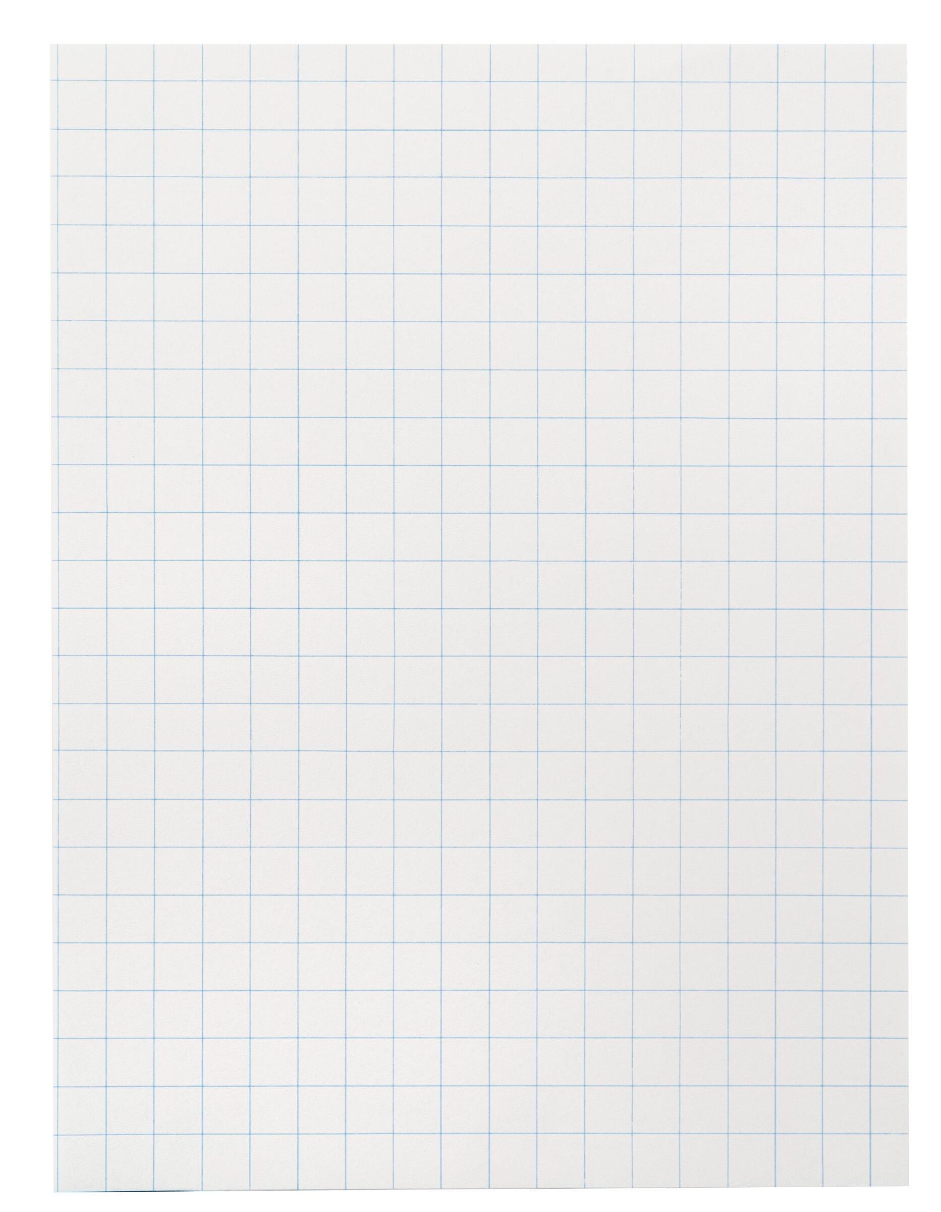 School Smart Graph Paper, 1/2 Inch Rule, 9 x 12 Inches, White, 500 Sheets 085475