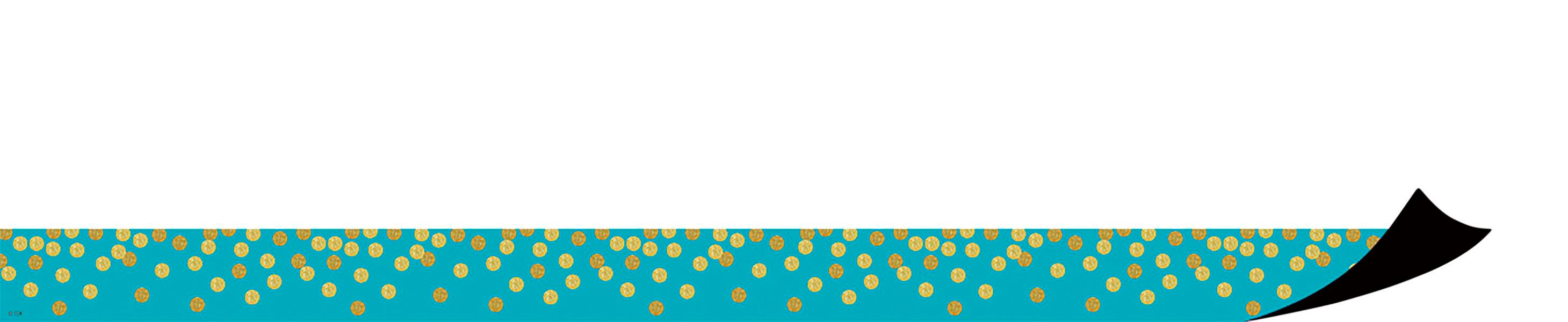 Teacher Created Resources Teal Confetti Magnetic Border Trim, Item Number 2051194