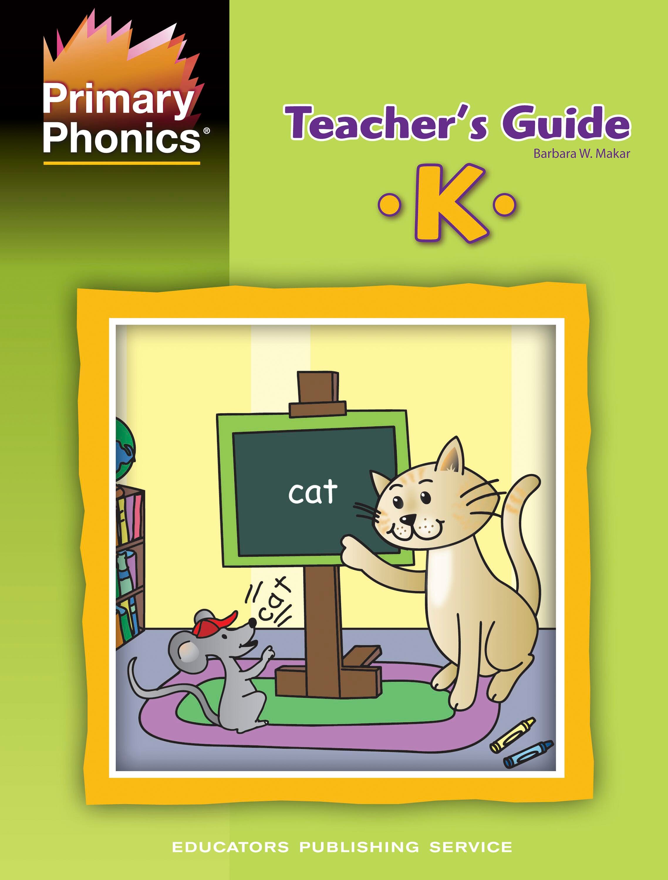 Image for Primary Phonics, Workbook K, Teacher's Guide from School Specialty