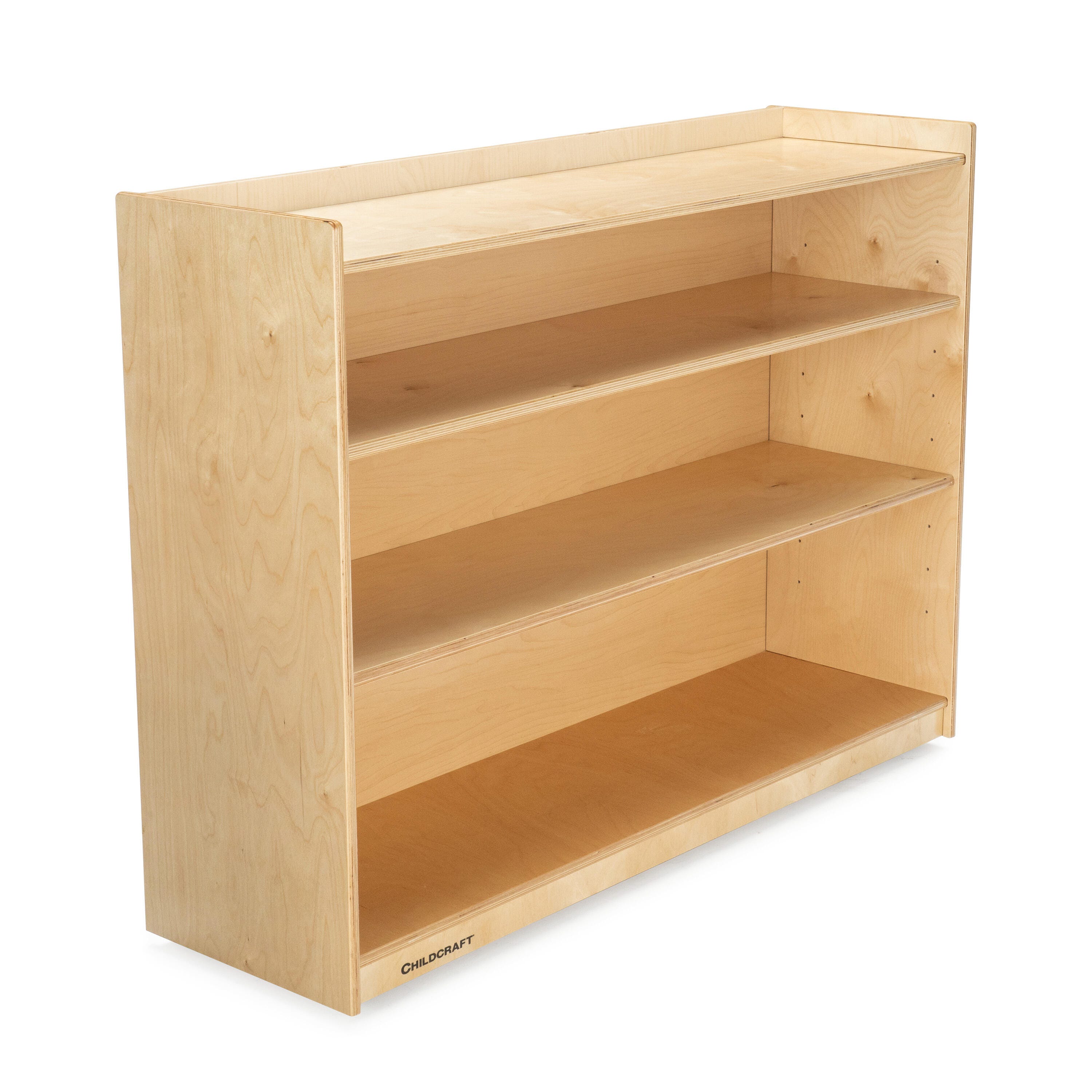 Childcraft Mobile Adjustable Bookcase with Lip, 47-3/4 x 14-1/4 x 36 Inches 1464172