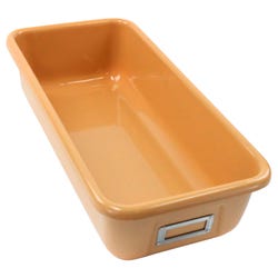 Shirley K's Tan Storage Bin, 19 x 9 x 4-3/8 Inches, Tan