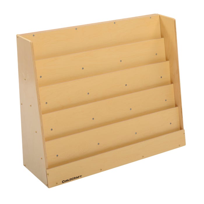 Childcraft Book Stand and Magnetic Dry Erase Panel, 5 Shelves, 36 x 12-3/4 x 29 Inches