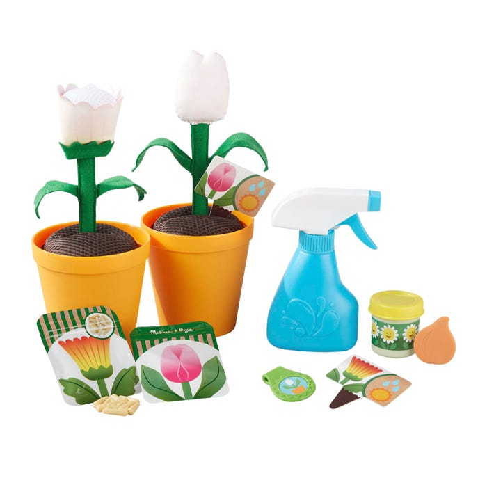 Melissa & Doug Let's Explore Flower Gardening Play Set, 16 Pieces