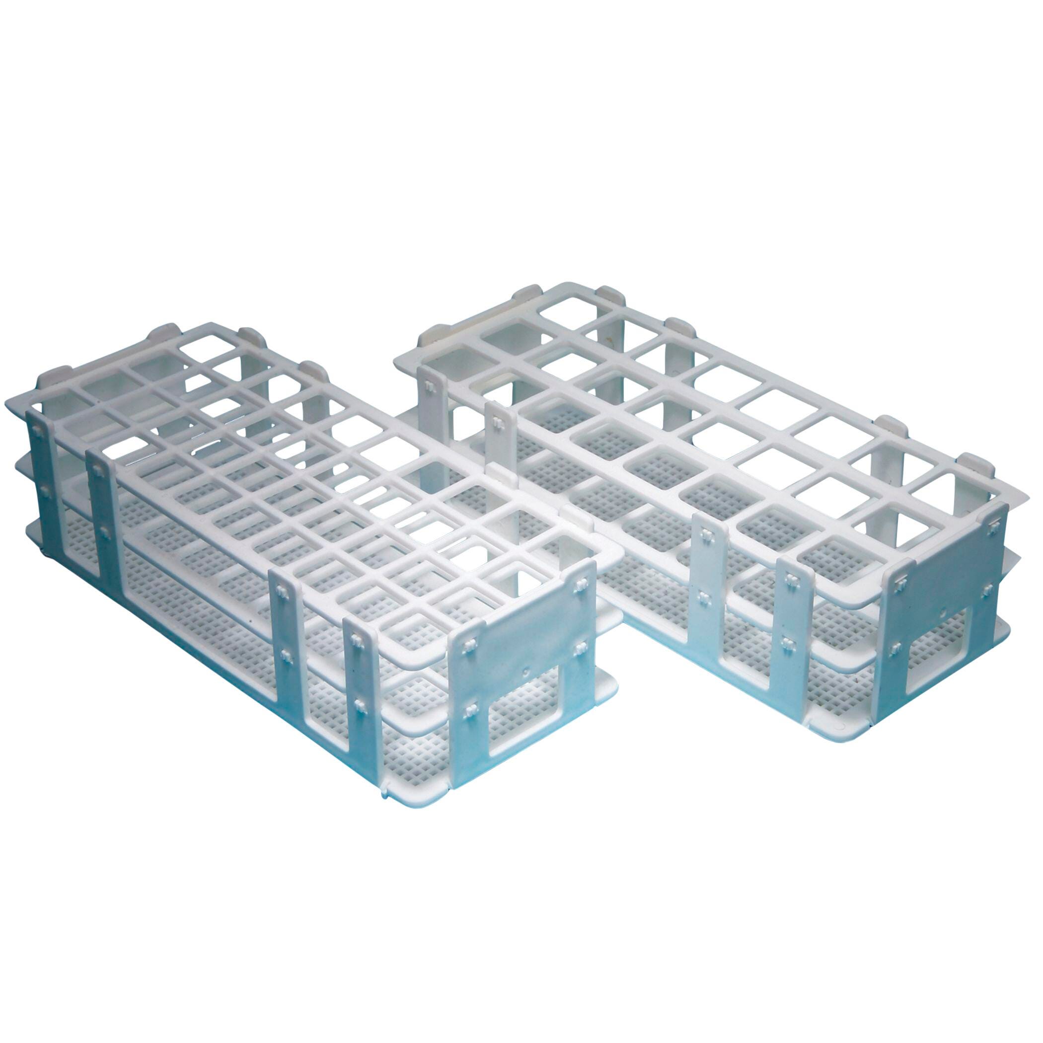 United Scientific Plastic Test Tube Racks, Wet/Dry, for 20 Millimeter Tubes, 40 Places, Item Number 2093031