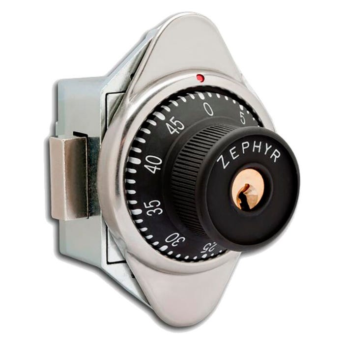Zephyr Locks Built-In Combination Lock, ADA Compliant, Dead Bolt, Right Hinged Door, 2 Keys