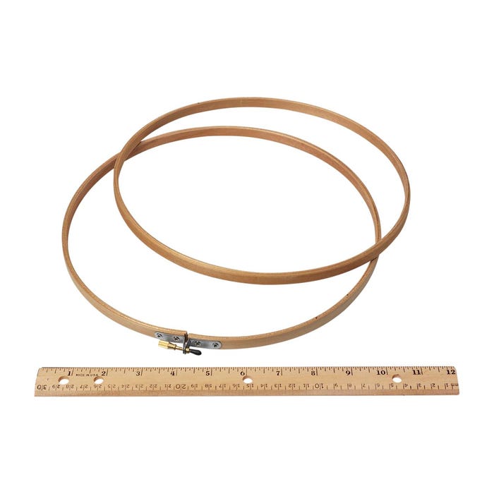 Wood Embroidery Hoop with Round Edges, 10 inch