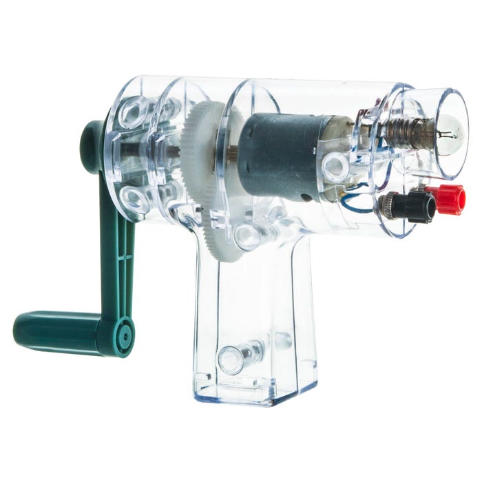 EISCO Hand Generator with Light and Banana Terminals