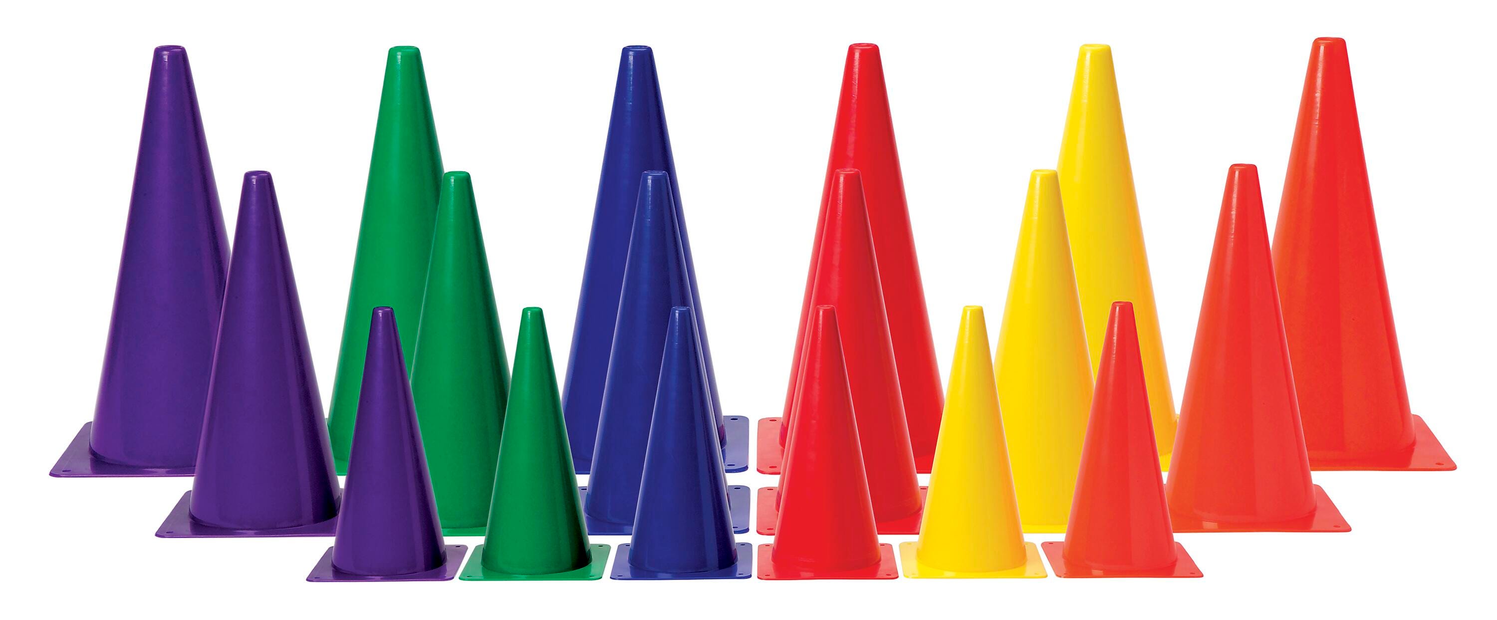 Image for FlagHouse Colored Cones, Medium Weight, 15 Inch, Red from School Specialty