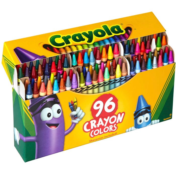 Crayola Crayons, Assorted Colors, Set of 96