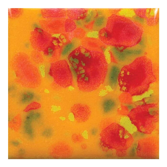 Mayco Jungle Gems Crystal Glaze, Pint, CG-753 Sassy Orange, Opaque