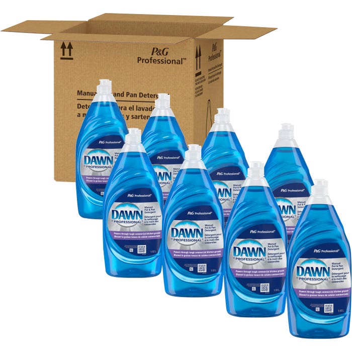 Dawn Manual Pot and Pan Dishwashing Liquid, 38 Ounces, Case of 8