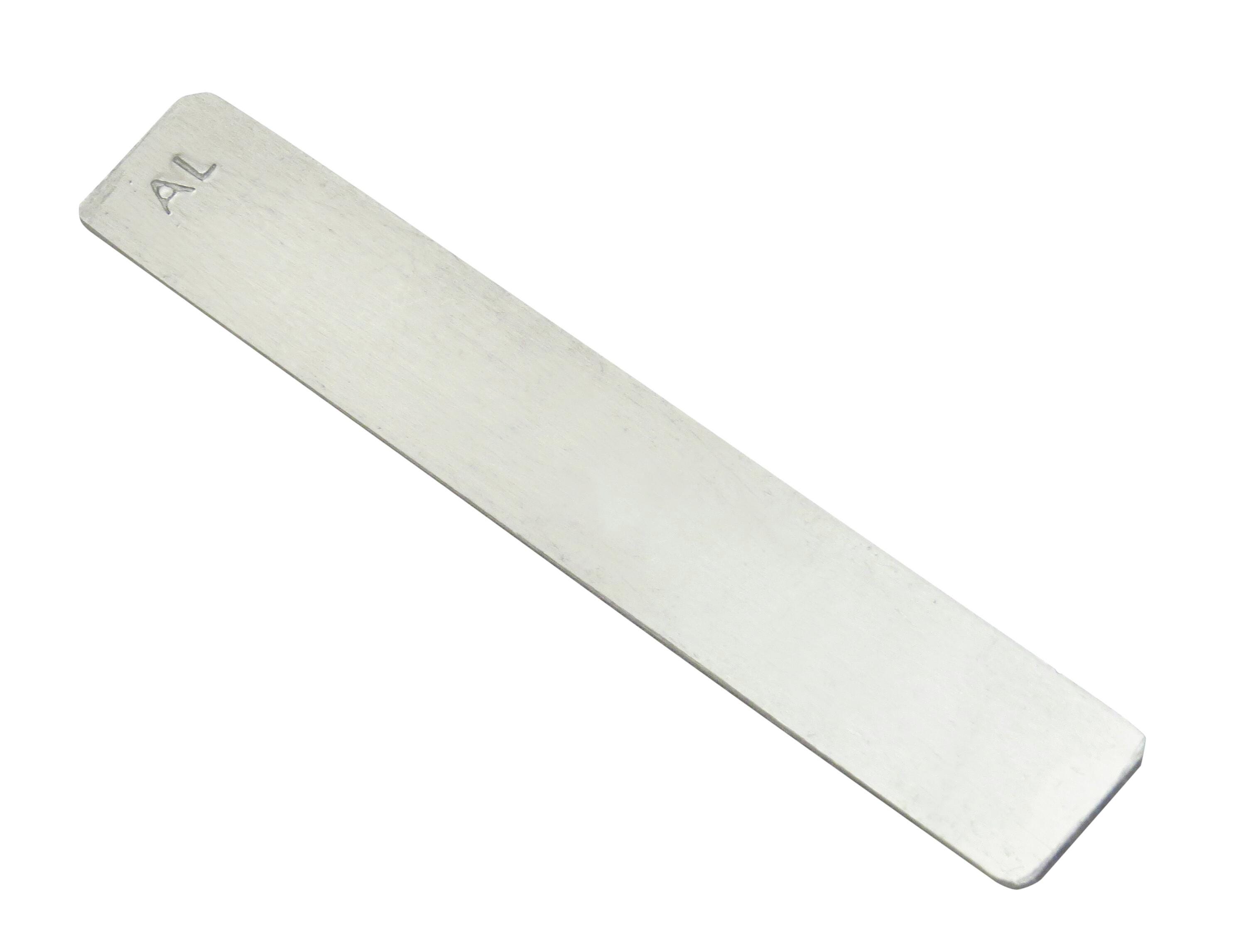 Frey Scientific Flat Electrode Strip, 5 x 3/4 x 3/64 Inches, Aluminum, Item Number 1296261