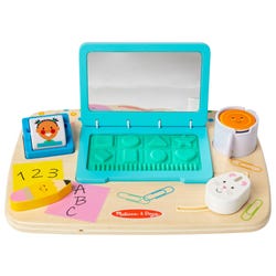 Melissa and Doug Wooden Work and Play Desktop Activity Board