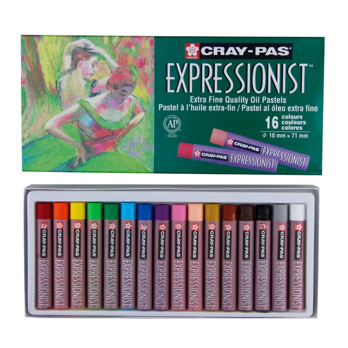 Sakura Cray-Pas Expressionist Oil Pastels, Assorted Colors, Set of 16